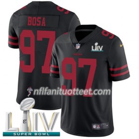 Miesten San Francisco 49ers NFL Pelipaita Nick Bosa 97 Nike Musta 2020 Super Bowl LIV